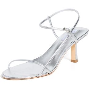 Metallic Nappa Silver Sandals in Kuwait