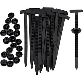 Nylon Universal Cable Tie Buckle for Car Repair, 20PCS Self-Locking Zip Tie Clips, Snap-Fit Automotive Fasteners for Bumper Fender Panel Quick Fix in Kuwait