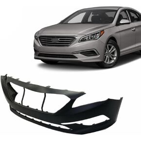 Primered Front Bumper Cover Fascia FOR Hyundai Sonata SE 2015 2016 2017 Standard Model Ready for Paint Direct Fit Replacement HY1000205 86511C2000 in Kuwait