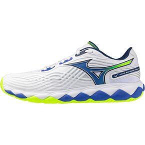 Mizuno Wave Enforce Tour 2 All Court Men's Racquet Sports Shoe, White-Dazzling Blue, US Mens 8.5 in Kuwait