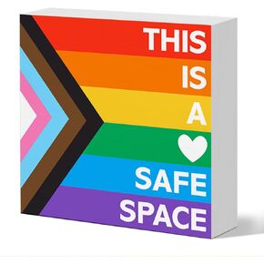 LGBT Decor Sign, Everyone Is Welcome Here, Gay Pride Month Decor Home Office Diversity Equality Classroom Desk Decoration Gay Room Bedroom Lesbian Pride BLM Decor Lesbian Gay Transgender LGBTQ Gifts in Kuwait