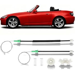 S2000 Window Regulator Repair Kit Fits for 2000-2009 Honda S2000 Base, CR - Front Left Driver LH Side, Fixes Stuck/Jammed Windows in Kuwait