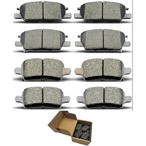 Brake Pads Kits Fit For Buick For LaCrosse/For Regal Sportback/For Regal TourX,For Chevy For Equinox/For Malibu,For GMC For Terrain D1913 D1915 8Pcs Front Rear Ceramic Disc Brake Pads CCTECHMASS in Kuwait