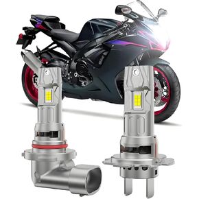 Fit For 1999-2007 Suzuki GSXR 1300 Hayabusa/2005 2006 Suzuki GSXR 1000 Headlights High Low Beam Light bulbs, 1:1 Real Size, 6500K Cool White,800% Brightnes Bulbs,Plug n Play, pack of 2 in Kuwait