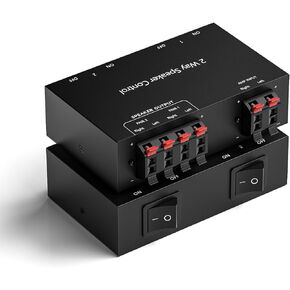 Y.D.F 4-Way Bi-Directional RCA Switch, HiFi AV L/R Sound Channel 2 in 4 Out or 4 in 2 Out, L/R Sound Channel Audio Switcher Splitter RCA Stereo Selector for DVD Stereo Speaker CD Player in Kuwait