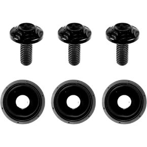 Windshield Bolts for Harley Street Glide FLHX 2006-2013 3 Pcs Screws (M6*15mm) 3 Pcs Washers Titanium Alloy Burnt Blue in Kuwait