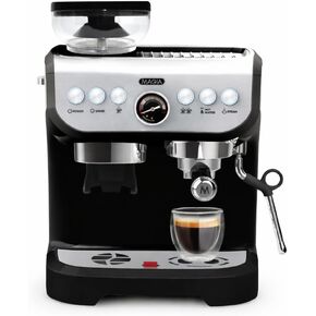 Zulay Kitchen Magia Manual Espresso Machine with Grinder and Milk Frother - 15 Bar Pressure Pump Cappuccino Machine - Latte Machine - & Extra Large 2L Removable Water Tank in Kuwait