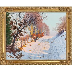 16x20 Vintage Gold Ornate Canvas Frame for Oil Diamond Paintings Art Prints, No Glass & Back, Classical Embossed Plein Air Frames for Floral Flower Abstract Landscape Portrait Classroom Artwork in Kuwait