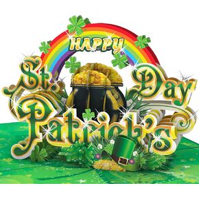 St Patricks Day Card, 6x8 in Happy St Patrick's Day Pop Up Card For Family, Friend, Kids, Saint Patricks Day Greeting Cards with Envelope in Kuwait