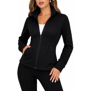 Zip Up Jacket For Women Lightweight Stretch Womens Jacket With Full Zipper For Active And Casual Wear in Saudi Arabia