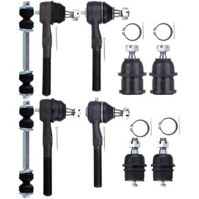 SCITOO 10pcs 4WD Front Suspension Kit Inner Outer Tie Rod End Sway Bar Link Lower Upper Ball Joint Fit 1997-2002 For Ford Expedition 1997-2003 For F-150 1998-1999 For F-250 98-02 Navigator in Kuwait