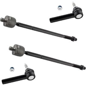 4 قطع أطراف قضيب ربط، ES3571 EV406 نهاية قضيب ربط خارجي داخلي لسيارة دودج داكوتا 2000 2001 2002 2003 2004 RWD، نهاية قضبان ربط ممتازة لدودج دورانجو 2000-2003 RWD، نهاية قضيب ربط التوجيه in Kuwait