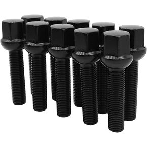 Venum wheel accessories 10 Pc 60 mm Ball Seat Lug Bolts M14x1.5 Extended Shank Length Radius Works with Volkswagen Audi Mercedes Benz Porsche Vehicle W/Factory Wheels in Kuwait