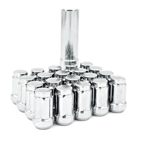 14X1.5 Bulge Acorn Spline Lug Nuts 1.38" 5 Lug Install Kit Chrome in Saudi Arabia