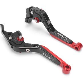 مجموعات أذرع يد قابض فرامل قابلة للتعديل للدراجات النارية متوافقة مع Yamaha MT-07 FZ07 (2014-2023)، مجموعة ذراع التحكم في المقود من الألومنيوم باستخدام الحاسب الآلي (أسود + أزرق A) in Kuwait