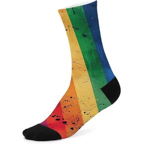 Unisex Novelty Artistic Geometric-Patterned Mid-Calf Socks in Saudi Arabia