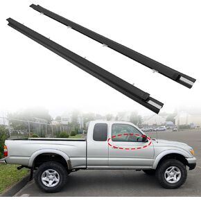 طقم حزام مانع تسرب النوافذ للباب الأمامي متوافق مع 1995-2004 Toyota Tacoma Weather Stripping استبدال # 68160-04020 68210-04020 (قطعتان) in Saudi Arabia