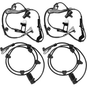 4PCS Front & Rear Left & Right ABS Wheel Speed Sensor Compatible with Toyota Sequoia 2001-2007, Fit for Toyota Tundra 2000-2006,Replace# 89542-0C010, ALS667, 5S6773 in Kuwait