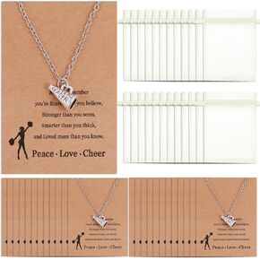 مجموعة من 25 مجموعة من قلادة المشجعات، هدايا تشجيعية لفريق المشجعات مع بطاقة تحفيزية وحقائب برباط in Kuwait