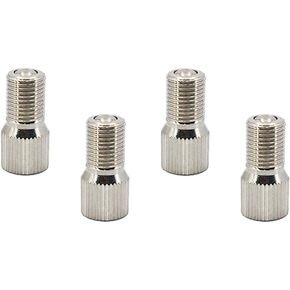 Acoeitl 28mm Screw-on Valve Cap Stem Extension Wheel Tire Cap Extender Adapter Chrome Plated Brass Double Seal Flow Through Valve Stem Tire Caps for Auto Car Truck RV Semi Bus Tires 4 Pcs in Kuwait