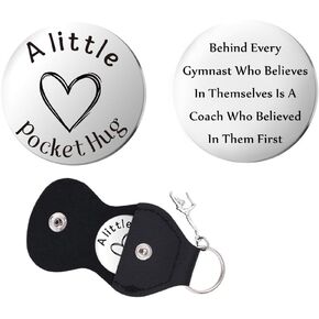 Gymnastics Coach Thank You Gifts for Women Men Gymnast Pendant Pocket Token Keychain Appreciation Gift for Gymnast Coach Retirement Birthday Gifts Gymnastics Instructor Christmas Keychain in Kuwait