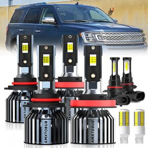 For 2007-2010&2015-2023 Ford Edge light Bulbs, 9005 High Beam H11 Low Beam Turn signal Lights Combo, 6 PCS in Kuwait