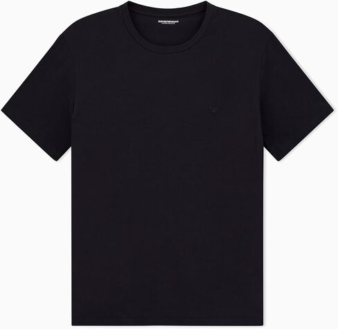 Emporio Armani Men's Tonal Eagle Logo Crewneck Shirt in Saudi Arabia