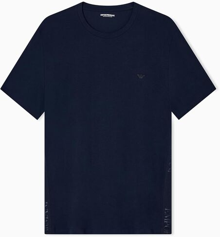 Emporio Armani Men's Tonal Eagle Logo Crewneck Shirt in Saudi Arabia