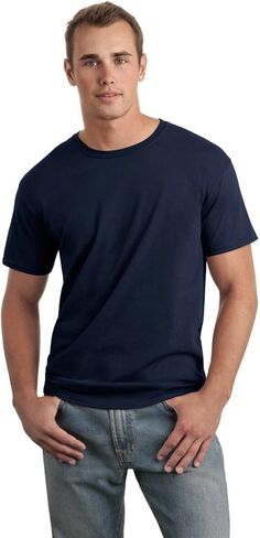 Gildan Mens Softstyle T-Shirt, 3XL, Navy in Saudi Arabia