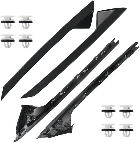 A-Pillar Molding Trim Kit with Clips Compatible with 2011-2019 Ford Explorer Left Driver Side Outer Windshield Molding Trim Replace BB5Z-7803145-AA 926-450 BB5Z7803137AA BB5Z7803137AB BB5Z7803137BA in Saudi Arabia