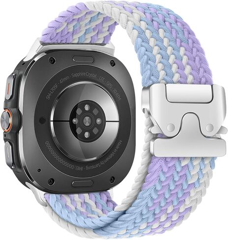 Compatible with Samsung Galaxy Watch Ultra Bands 47mm, Upgrade Parachute-style Buckle, Stretchy Braided Sport Strap for Galaxy Watch 7 Ultra Band 2024 Men Women in Saudi Arabia