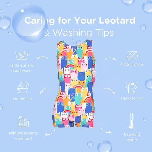 Destira Catlandia Unitard For Gilrs, Animal Biketard, Toddler 2T in Kuwait