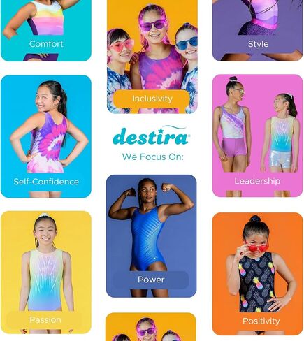 Destira Catlandia Unitard For Gilrs, Animal Biketard, Toddler 2T in Kuwait