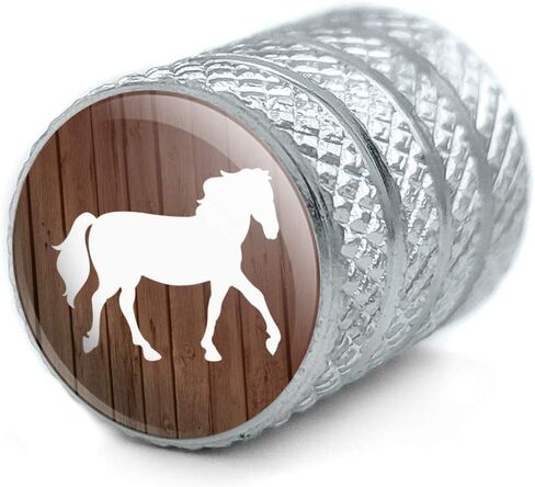 GRAPHICS & MORE Horse Silhouette Cowboy Western Tire Rim Wheel Aluminum Valve Stem Caps in Saudi Arabia