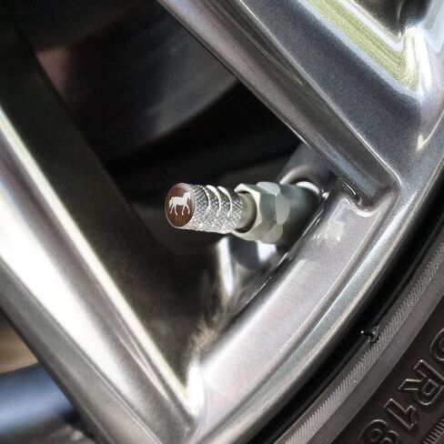 GRAPHICS & MORE Horse Silhouette Cowboy Western Tire Rim Wheel Aluminum Valve Stem Caps in Saudi Arabia