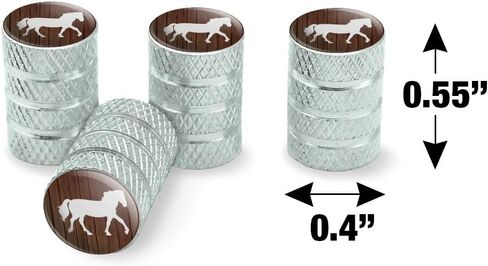 GRAPHICS & MORE Horse Silhouette Cowboy Western Tire Rim Wheel Aluminum Valve Stem Caps in Saudi Arabia