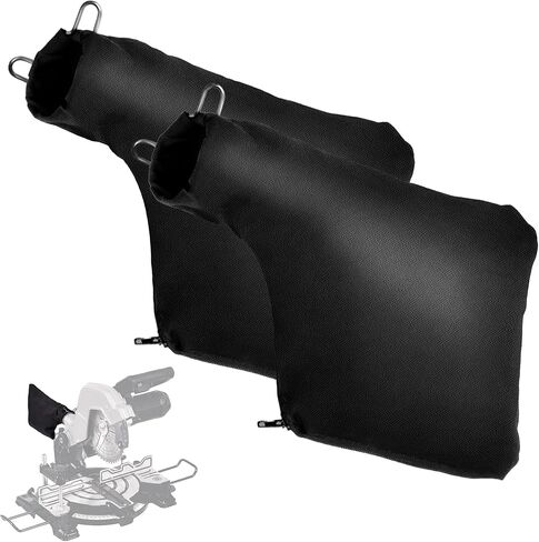 Dust Bag for Miter Saw 255 Model, Adjustable Bracket Size Dust Collector Bags with Zipper (2) in Saudi Arabia