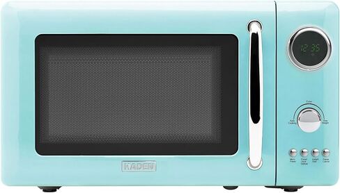 Haden 700 Watt 0.7 Cubic Foot Microwave Oven with Digital Controls, Defrost, and Instant Start Countertop Small Appliance, Black/Copper in Kuwait