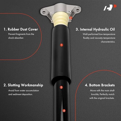 A-Premium Rear Suspension Shock Absorber Compatible with Mazda CX-9 CX9 2016 2017 2018, 2-PC Set in Saudi Arabia