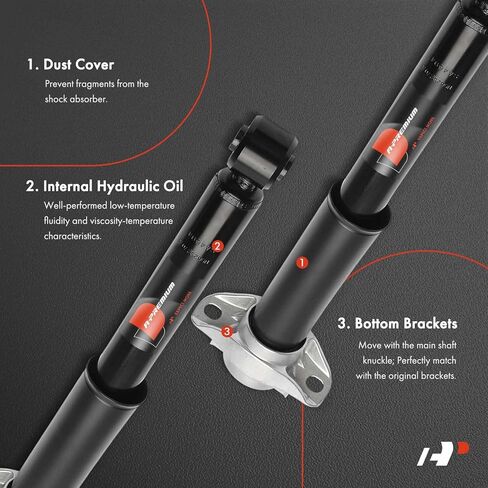 A-Premium Rear Suspension Shock Absorber Compatible with Toyota Camry 2020 2021 2022 2023 2024, AWD, 2-PC Set in Saudi Arabia