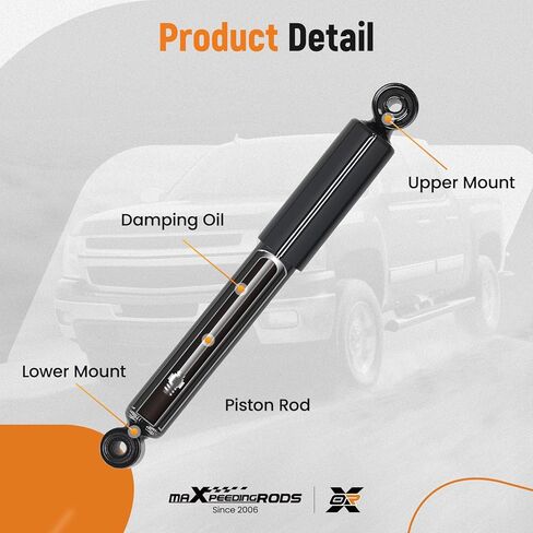 maXpeedingrods 2Pcs Rear Shock Absorbers for Hyundai Elantra 2011-2016 Hyundai Veloster 2012-2015 Kia Forte / Forte5 2014-2018 Kia Rio 2012-2017, 349184 Rear Shock Replacement in Saudi Arabia