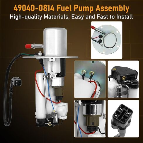 49040-0814 Fuel Pump Fits for 2005-2006 Kawasaki Ninja ZX6R ZX-6RR Fuel Pump Module Assy 05-06 Replace 490400814 in Kuwait