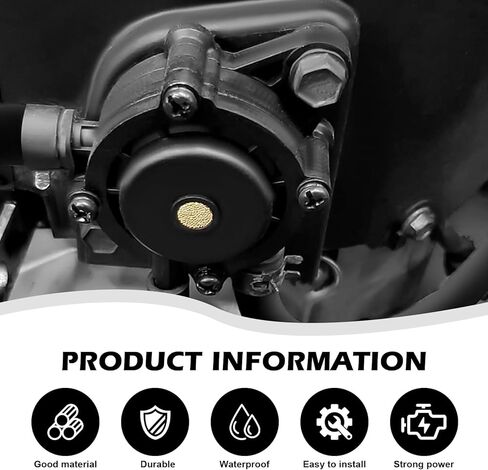 مضخة وقود مع فلتر وخرطوم زيت، متوافقة مع بريجز وستراتون كوهلر 17HP-25HP، استبدال مضخة الوقود لـ 808656، تناسب نادي عربة الجولف Kawasaki Yamaha Golf Cart Lawn Mower in Kuwait