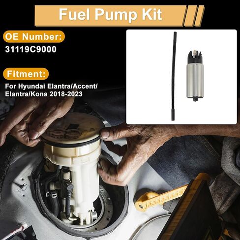 Intank Fuel Pump Replacement Fit for Hyundai Elantra 2016-2020 / Accent 2018-2022 / Kona 2018-2023 Car Replaces 31119-C9000 in Saudi Arabia