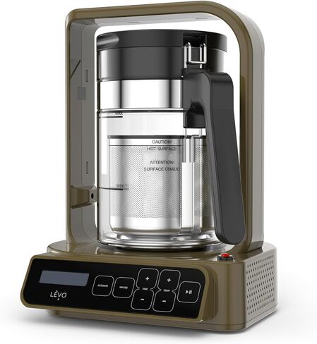 LEVO C - آلة ضخ الزيوت العشبية دفعة كبيرة - مستخرج نباتي - مزيل كربوكسيل الأعشاب ومصفاة الزيت - صانع ضخ صالح للأكل - للصمغ والصبغات والكعك والمزيد - أسود عرق السوس in Kuwait