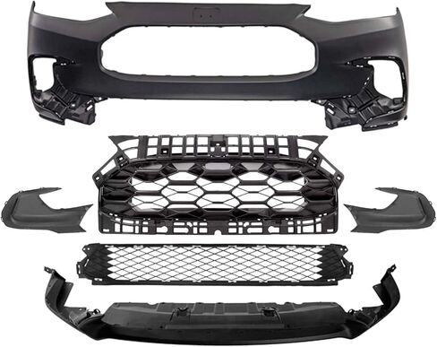 MGWILL Front Bumper Cover Kit Compatible with 2023 2024 Honda HRV EX, LX, Sport, Touring, Uniq 2.0L W/Upper Grille Lower Grill & Fog Light Cover - Full Body Set in Saudi Arabia