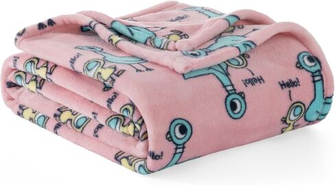 Berkshire Blanket & Mo Willems® VelvetLoft® Luxury Soft Cozy Cute Kids Throw Blanket,Gifts for Kids,Elephant & Piggie,50 in x 70 in(Official Mo Willems® Product) in Saudi Arabia