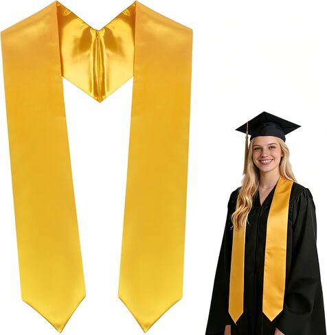 60 Inch Plain Graduation Stole Class of 2026 - Unisex Adults Graduation Sash for 2026 High School & College Graduates in Kuwait