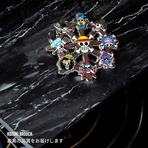 One Piece inspried pin Jolly roger pin enamel one piece pin anime pin Pirates Pin hard enamel anime pin anime badge anime pin collectible anime pin gift (THECREW) in Saudi Arabia