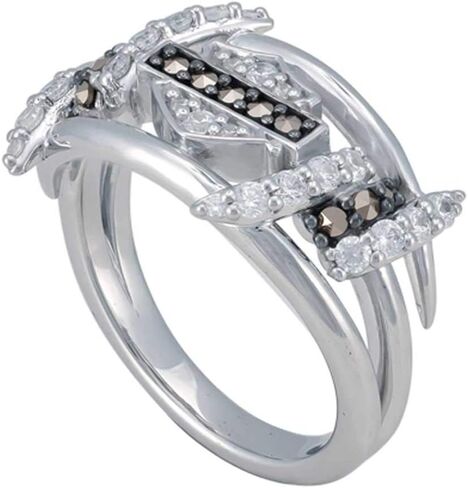 Harley-Davidson Women's Bling Barb Wire Ring, Shiny Sterling Silver HDR0525 in Saudi Arabia